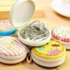 The Round Tin Coin Purse/Earphone Pouch with assorted designs, item number 4495, is a versatile accessory ideal for storing small items like coins or earphones. Its compact and...