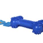 The Rubber Spikey Dog Bone Fetching Teething Toy is a 13 cm toy designed for dogs. It is made from rubber and features a spiky texture that can help with teething and dental...
