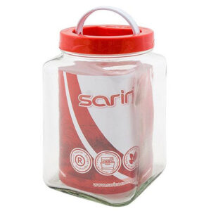 The Sarina Glass Cornered Pantry Jar (Small, 1500cc) is a storage container designed for organizing and storing various pantry items. Made from glass, it offers a clear view of...