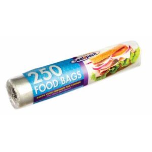 The SealaPack Large Food Bags 200 Pack Roll is a product designed for food storage. These bags are typically made from durable plastic material, suitable for keeping food fresh....