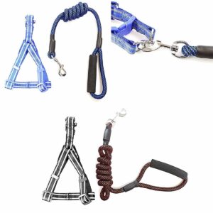 The set comes in assorted colors, allowing pet owners to choose a style that best suits their preferences. The harness is designed to evenly distribute pressure across your...