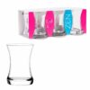 The Set of 6 Clear Coral Zen Cups is a collection of glassware designed for home kitchens. Each cup has a capacity of 155cc, which is approximately 5 1/4 ounces. These cups...