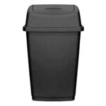 The Signature Swing Bin with a 25L capacity in black is a type of waste bin designed for home or office use. It features a swinging lid that allows for easy disposal of trash...