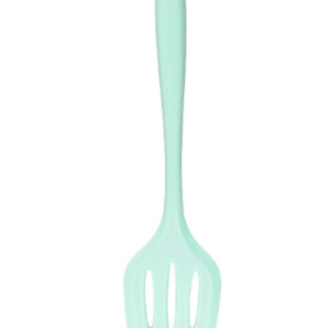 The Silicone Slotted Spatula measuring 30 x 8 cm comes in assorted colors and is identified by the code 7267. It is likely a kitchen utensil designed for flipping and serving...