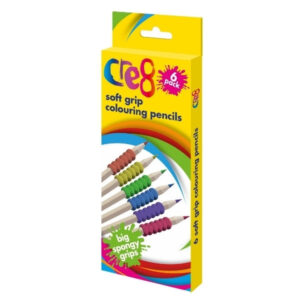 The "Soft Grip Colouring Pencils Pack of 6 P2686" is a product that consists of six coloring pencils designed with soft grips for comfortable use. The pencils are likely...