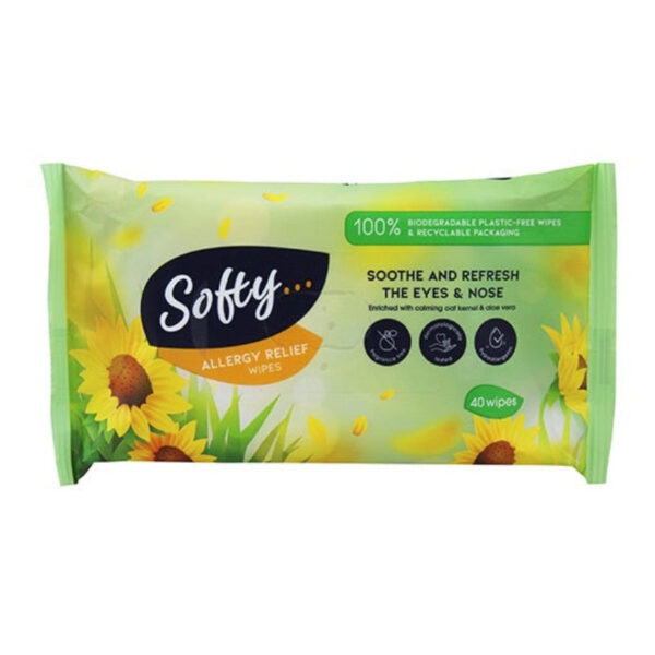 The "Softy Allergy Relief Wipes 40 Pack - Case of 12" would typically refer to a bulk purchase of allergy relief wipes, where each pack contains 40 wipes and the case includes...