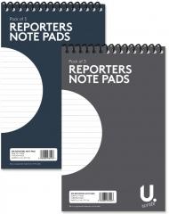 The Spiral Reporters Note Pad you mentioned is a pack of three notepads, each measuring 5 inches by 8 inches. They come in assorted colors, which means the pack includes a...