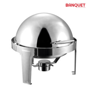 The SQ Professional Banquet Chafing Dish with Roll Top is a catering product designed to keep food warm during events such as banquets, weddings, and parties. The specific model...