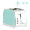 The SQ Professional Dainty 2 Slice Toaster 900W in Seafoam is a kitchen appliance designed to toast bread efficiently and stylishly. With a power output of 900 watts, it...