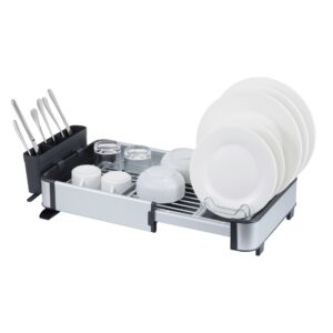 The SQ Professional Durane Aluminium Expandable Dish Drainer is a kitchen accessory designed to help with drying dishes. Its dimensions are 43-61 cm in length, 30 cm in width,...