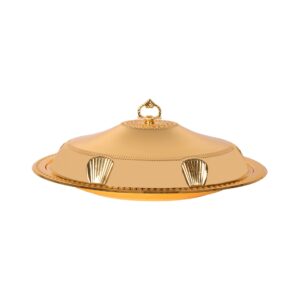 The SQ Professional Durane Ornate Party Food Serving Cloche with Tray is an elegant and decorative piece designed for serving food at events or gatherings. This particular...