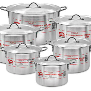 The SQ Professional Galaxis Taurus Casserole Set includes six pieces with sizes ranging from 28 cm to 41 cm. This set is likely designed for cooking and serving a variety of...