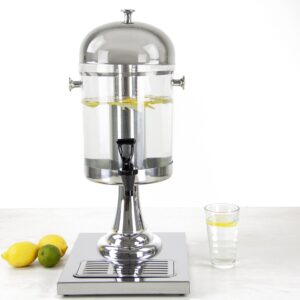 The SQ Professional Stainless Steel Drink Water Juice Dispenser with a 6.5L capacity is a versatile and stylish option for serving beverages. The model number is 7923 A, and it...