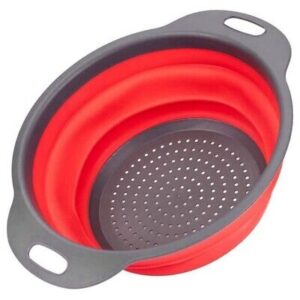 The SQ Silicone Folding Colander is a kitchen tool designed for efficient straining and draining of food items like pasta, vegetables, and fruits. This particular model is...