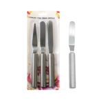 The "Stainless Steel Cake Cream Icing Palette Knife Spatula Set of 3 7832" is likely a set of kitchen tools designed for cake decorating and icing. These spatulas are typically...