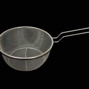 The Stainless Steel Chip Frying Basket you mentioned has dimensions of 22cm in diameter and 8cm in height. It comes with a long handle measuring 17cm. The model or item number...