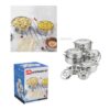 The Stainless Steel Curry Rice Hot Pot Jumbo Set is a high-quality kitchenware set designed for cooking and serving dishes like curry and rice. This set includes six pieces,...