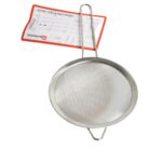 The Stainless Steel Fine Mesh Sieve Strainer with a 16 cm diameter, model number 3349, is a kitchen tool commonly used for sifting and straining ingredients. Its fine mesh is...