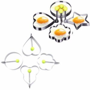 The "Stainless Steel Fried Egg Mould 8 - 10 cm Assorted Designs 1871" refers to a kitchen tool used for shaping fried eggs during cooking. This product is made of stainless...