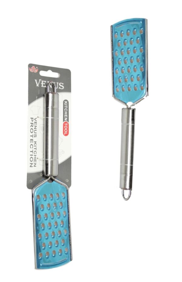 The Stainless Steel Kitchen Food Vegetable Prep Grater, measuring 22cm, is a useful kitchen tool designed for grating a variety of foods, such as vegetables and cheeses. Its...