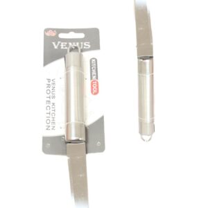 The Stainless Steel Kitchen Knife Venus 21cm (model 5543) is designed for food preparation tasks. With its 21cm blade, this knife is suitable for chopping, slicing, and dicing a...