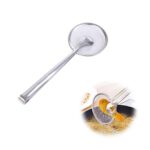 The "Stainless Steel Oil Draining Sieve Spoon 1988 A" is likely a kitchen utensil designed for draining oil or other liquids from food while cooking. Made from stainless steel,...