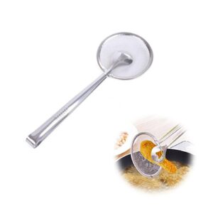 The "Stainless Steel Oil Draining Sieve Spoon 1988 A" is likely a kitchen utensil designed for draining oil or other liquids from food while cooking. Made from stainless steel,...