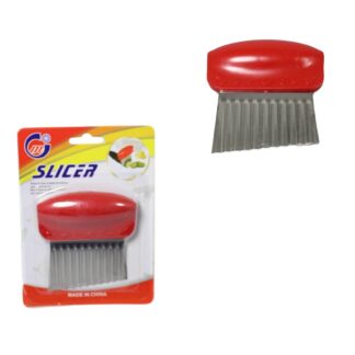 The Stainless Steel Potato Vegetable Crinkle Wave Cutter is a kitchen tool designed for cutting potatoes and other vegetables with a crinkle or wavy pattern. The cutter features...
