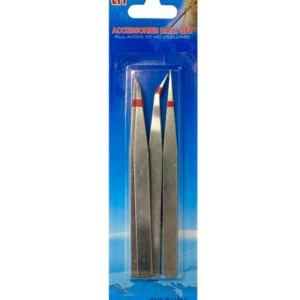 The "Stainless Steel Tweezers 12.5cm Pack of 4 Assorted Designs 6006" likely refers to a product set consisting of four tweezers, each measuring 12.5 centimeters in length. They...