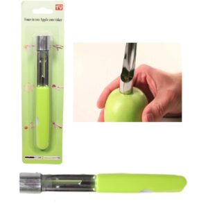 The "Steel Apple Corer Remover with Plastic Handle 17 cm Assorted Colours 3625" is a kitchen tool designed to efficiently remove the core from apples. It features a sturdy steel...