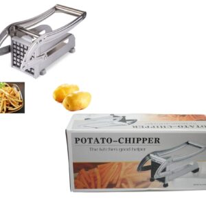 The "Steel Potato Fries Chipper Slicer 20 x 10 cm 5373" is a kitchen tool designed to cut potatoes into fries. It is made of steel, indicating durability and strength, and has...