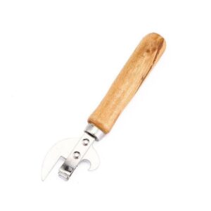 The "Steel Stab Can Tin Opener with Wooden Handle, 15 cm" is likely a manual kitchen tool used for opening cans. The description suggests that it is made of steel, ensuring...