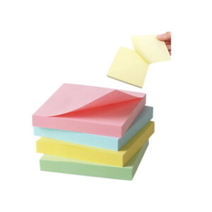 The Sticky Notes Memo Block consists of 400 sheets, each measuring 76 x 76 mm. They come in assorted colors, providing a variety of options for organizing and highlighting...