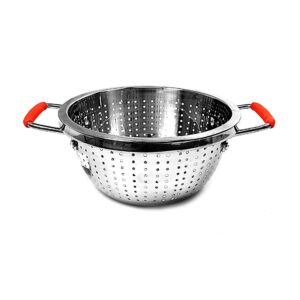 The Strainer Colander with 2 Handles is an essential kitchen tool designed for efficient draining and straining. With its dual handles, it offers a secure grip, making it easy...