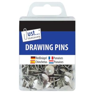 The Tallon Drawing Pins Assorted Colour pack typically contains approximately 120 drawing pins in various colors. These pins are commonly used for securing papers or notices to...