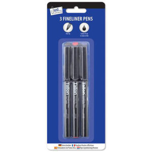 The Tallon Fineliner Pens 3 Pack typically includes three pens with fine tips designed for precise writing or drawing. These pens often feature a smooth ink flow and are popular...