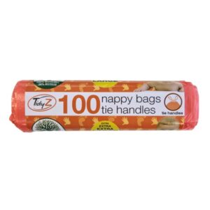 The TidyZ Nappy Bags Roll 100 Pack likely refers to a product designed for convenient disposal of used nappies (diapers). These bags are usually scented to help mask odors and...