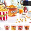 The Traditional Red Popcorn/Chips Bucket is a plastic container designed for home movie nights. It measures 17cm in height and 13cm in diameter, making it a suitable size for...