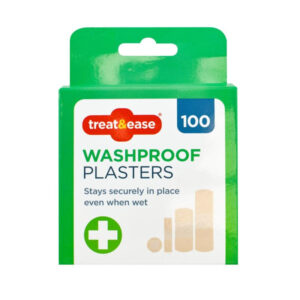 The Treat & Ease Washproof Plaster 100 Pack is a product designed for first aid and minor wound care. These plasters are typically waterproof, which helps protect cuts, grazes,...