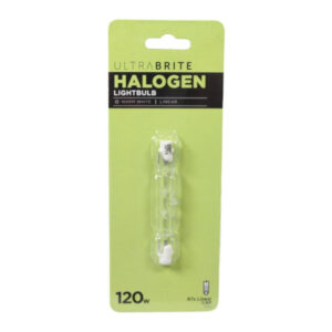 The UB Halogen Lightbulb 120W 78mm, available in a case of 12, is a type of halogen light bulb known for providing bright, white light. These bulbs are often used for various...