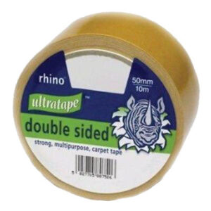 The Ultratape Rhino Double Sided Multipurpose Carpet Tape is a versatile adhesive solution designed for various applications. Each roll measures 50mm in width and 10m in length....