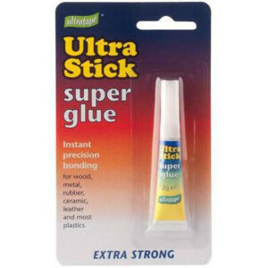 The Ultratape Ultra Stick Super Glue Extra Strong 2g is a high-performance adhesive designed for powerful bonding. It comes in individual tubes of 2 grams, ideal for precision...