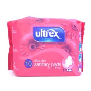 The Ultrex Ultra Slim Sanitary Pads with Wings are designed for comfort and protection. This product comes as a 10-pack and the specific packaging you mentioned is a case...