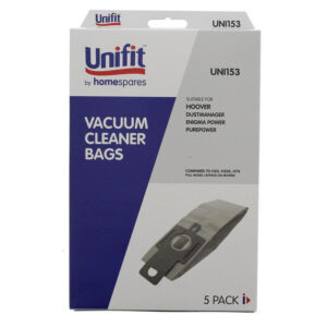 The Unifit Vacuum Cleaner Bags for Hoover Purepower are designed to fit Hoover Purepower vacuum models. These bags typically come in a pack of five, providing a convenient...