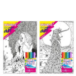 The "Velvet Poster Art Children's Fun Colouring with Pens" features unicorn-themed designs, perfect for kids. These posters measure 25 x 38 cm and include two different designs....