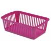 The Whitefurze Handy Basket is a versatile and durable plastic basket with a 25cm diameter, available in a vibrant hot pink color. It is designed for a variety of uses,...