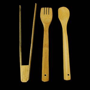 The "Wooden Bamboo Kitchen Utensils Set of 3 00301" likely refers to a set of three kitchen utensils made from bamboo, a sustainable and eco-friendly material. This set might...