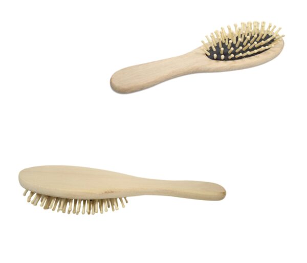 The "Wooden Oval Paddle Hair Brush 22 cm 5229" refers to a specific type of hairbrush. This brush is characterized by its oval shape and paddle design, which makes it suitable...