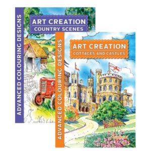 The "World of Art Adult Colouring Book: Country Scenes, Castles & Cottages" is an adult coloring book featuring a variety of designs themed around picturesque landscapes,...