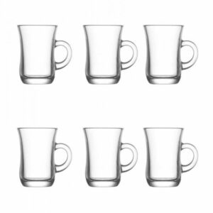 The "Yudum Tea Glasses Cup 95cc Set of 6 YUD402E" refers to a set of six tea glasses, each with a capacity of 95cc. These glasses are likely designed for serving tea, possibly...